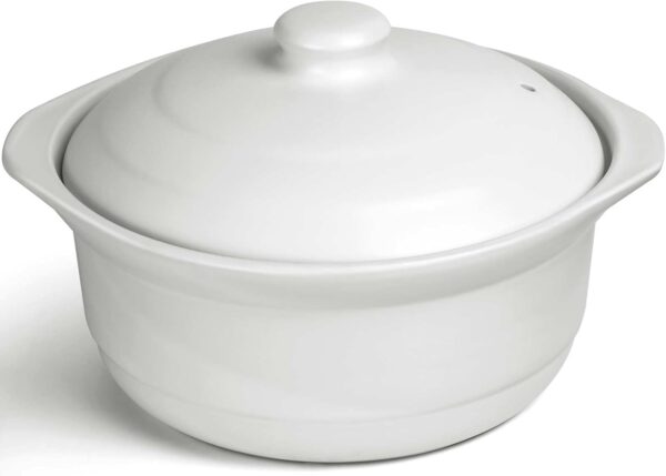 1.9-Quart Ceramic Pots for Cooking with Lid, Clay Pot for Cooking, Earthenware Pot, Chinese Ceramic Casserole, Earthen Pot Cookware Stew Pot Stockpot