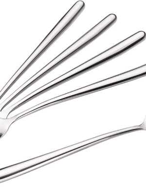 Korean Soup Spoons Stainless Steel Long Handle Tablespoon Pack of 5
