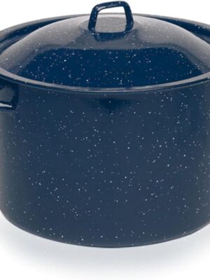 6.0qt Enamel Stock Pot, Blue